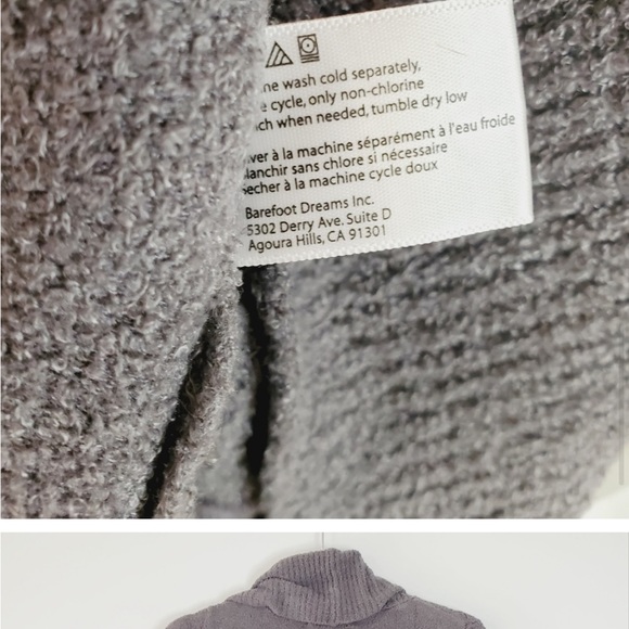 Barefoot Dreams Bamboo Chic Lite Circle Cardigan Grey XS/S - Picture 10 of 11